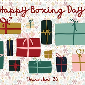 Feliz postal del Boxing Day