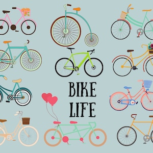 Cartão postal de bicicleta, presente para motociclistas, cartão de pessoa de bicicleta, papelaria de amigo de caneta, cartão postal de bicicleta, ideias de pós-cruzamento, andar de bicicleta é vida