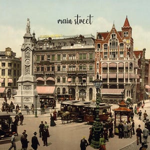 Carte postale de la rue principale