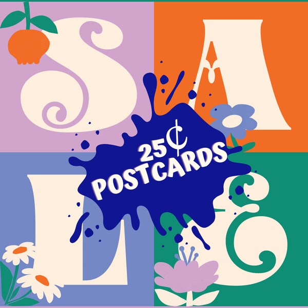 Postcards for Sale Etsy
