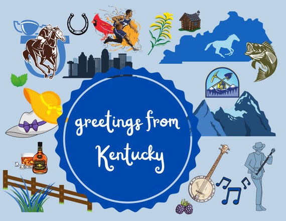 Kentucky Postcard Bundle I love Kentucky