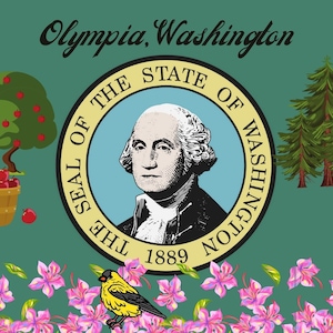 Washington State Capital Postcarad - Olympia, Washington