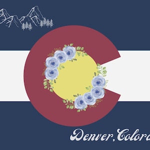 Denver Colorado Postcard, Colorado Souvenir, Greetings from Denver, Collectible State Capital Postcard