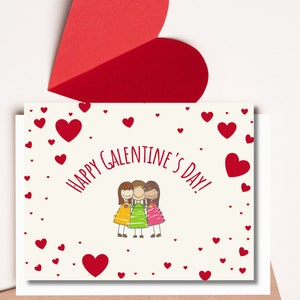Carte postale du jour de Galentine