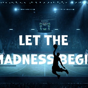 März Madness Basketball Postkarte