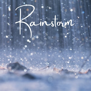 Carte postale Rainstorm, Jolie carte postale de scène, Sons de pluie