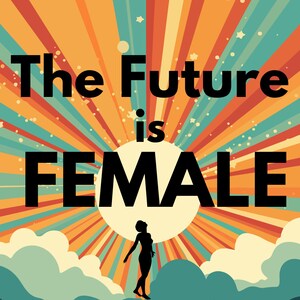 Carte postale L'avenir est féminin