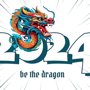 Carte postale ou carte pour lettres Année du dragon