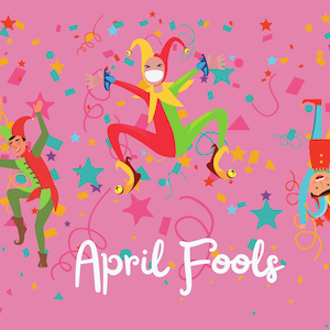 April Fool's Day Postkarte Streich Postkarte Witze und Streiche, die daran denken, dass du eine Karte schreibst