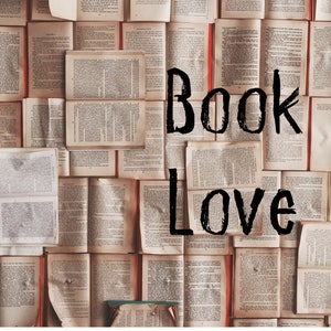 Cartão postal do amante de livros; Eu amo bibliotecas de livros