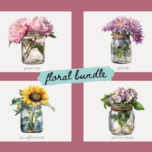 Flower Vases Postcard Bundle