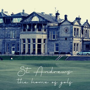 Postal del campo de golf de St. Andrews