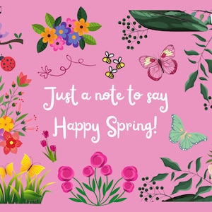 Postal de Feliz Primavera