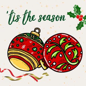 Tis the Season Weihnachtspostkarte
