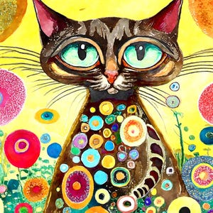 Cartão postal de gato descolado