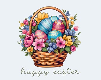 Easter Basket Postcard