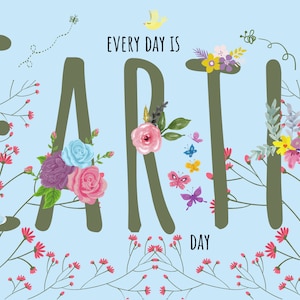 Ogni giorno è cartolina del giorno della Terra, Happy Earth Day, Save the Planet, Ottimo per la post crossing, Regalo per le persone che amano il pianeta
