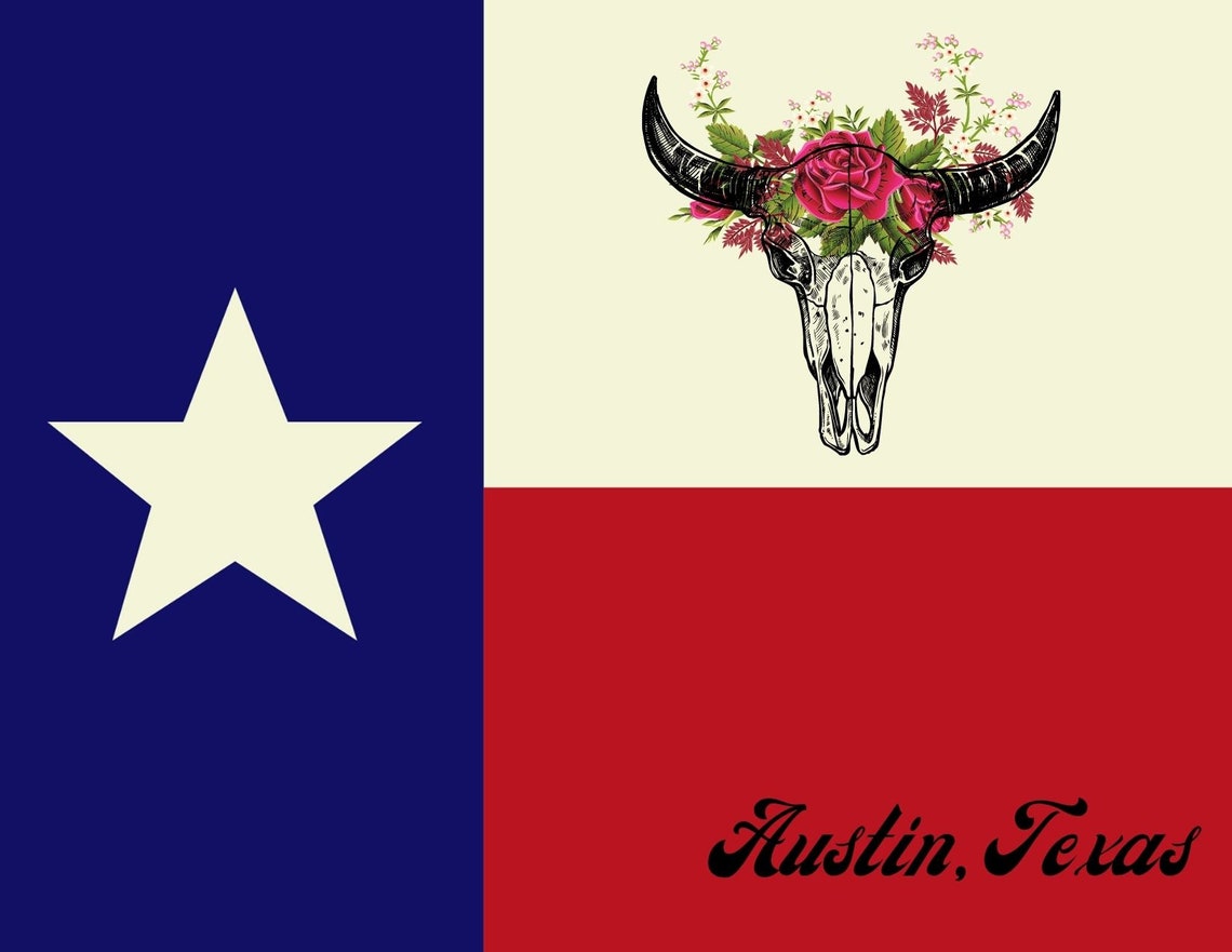 Austin Texas Postal Postales de capital estatal Etsy