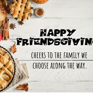 Carte postale Happy Friendsgiving