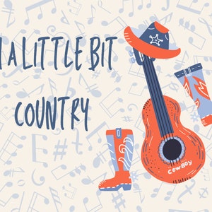 Je suis un peu Country Postcard Country Music Texas Pride