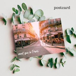 Carte postale Rendez-vous à Paris (6x4)
