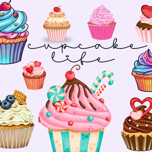 Cupcake Life-Postkarte