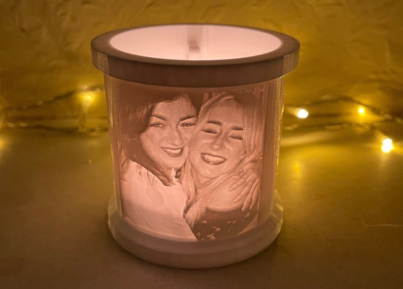 Customised 3D Printed Lithophane Candle Tealight Holder Etsy