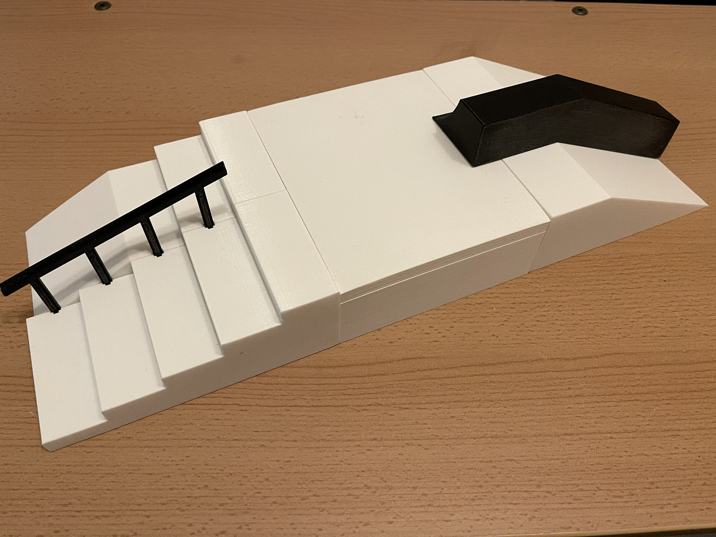 Fingerboard Stair Set with Rail and Hubba 3D Printed Etsy