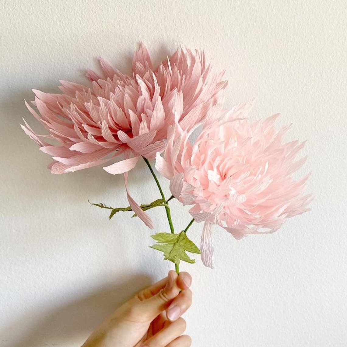 Handmade Crepe Paper Chrysanthemum Flower' Etsy
