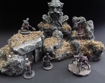 Hand Painted Mine Terrain Set – 6 Piece DnD Battle Map Scatter