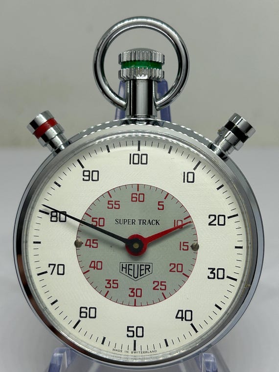 Heuer Supertrack Decimal Timer Ref 804.313 Stopwa… - image 2