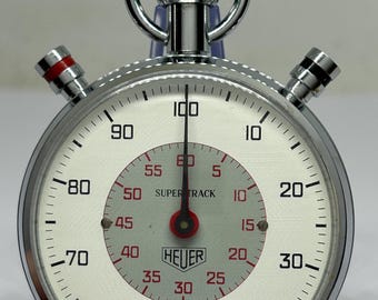 Heuer Supertrack Decimal Timer Ref 804.313 Stopwatch – Working