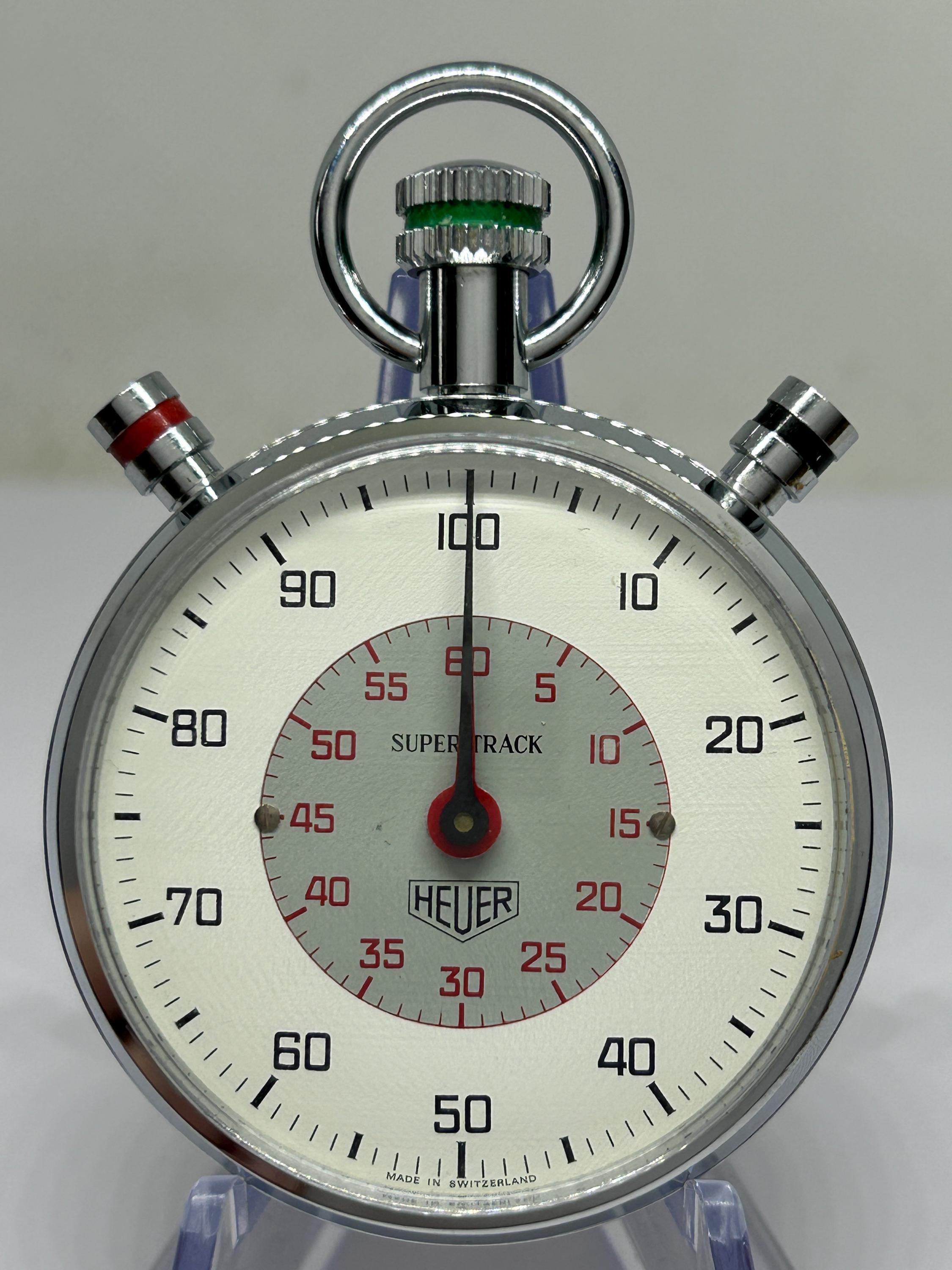 Heuer Supertrack Decimal Timer Ref 804.313 Stopwatch – Working