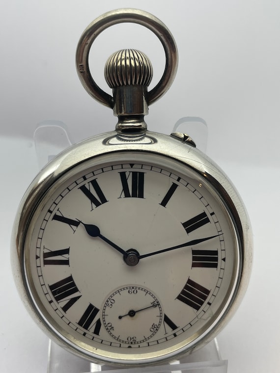 Fantastic English sterlingsilver pocket watch from