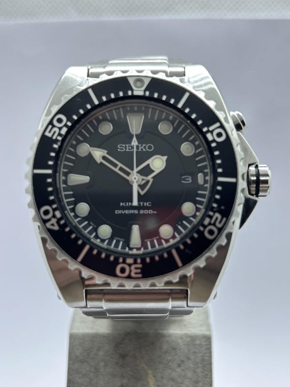 Seiko Kinetic dive watch 5M62-0BL0 42mm in diameter - Gem
