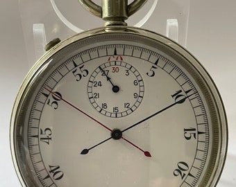Chronomètre militaire à rattrapante Lemania 1900, 50 mm de diamètre