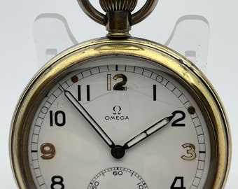 Reloj de bolsillo Omega WW2 de 51 mm de diámetro