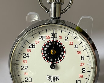 Heuer Trackstar 30 second stop watch Ref. 603 302 53mm in diameter NOTE does NOT include lanyard or case