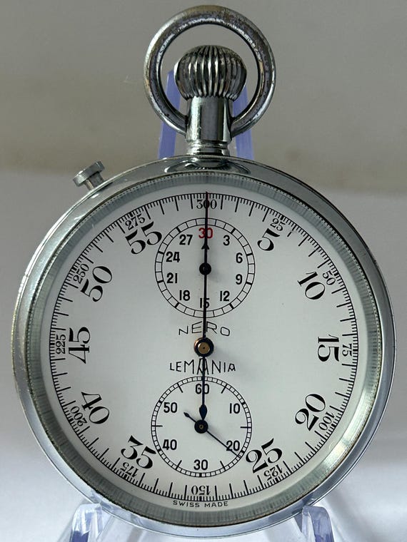 Lemania calibre 1900 split second stop watch from… - image 1