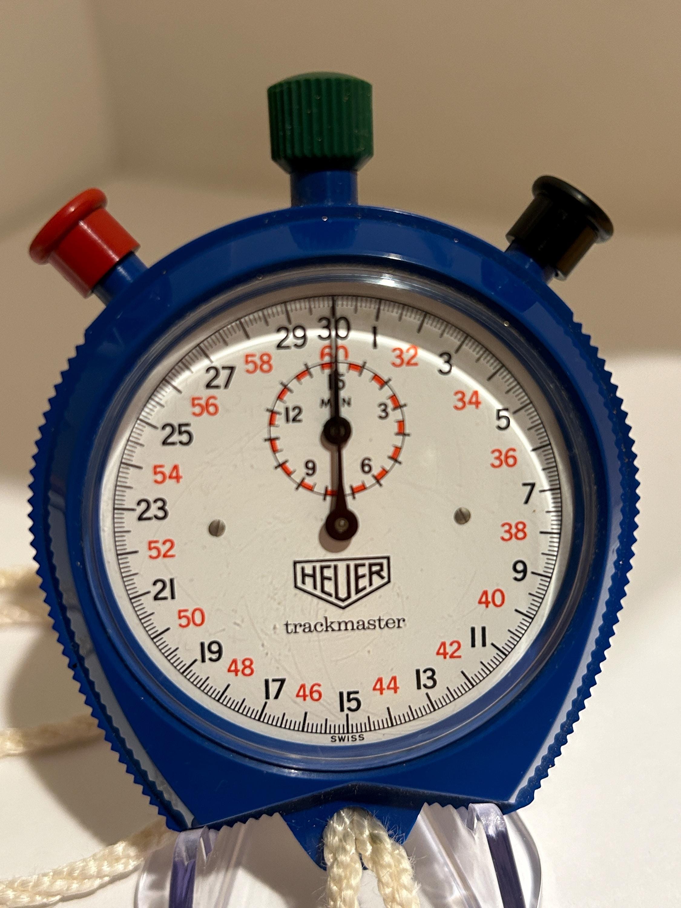 Heuer 30 sekunden trackmaster 60 mm im Durchmesser