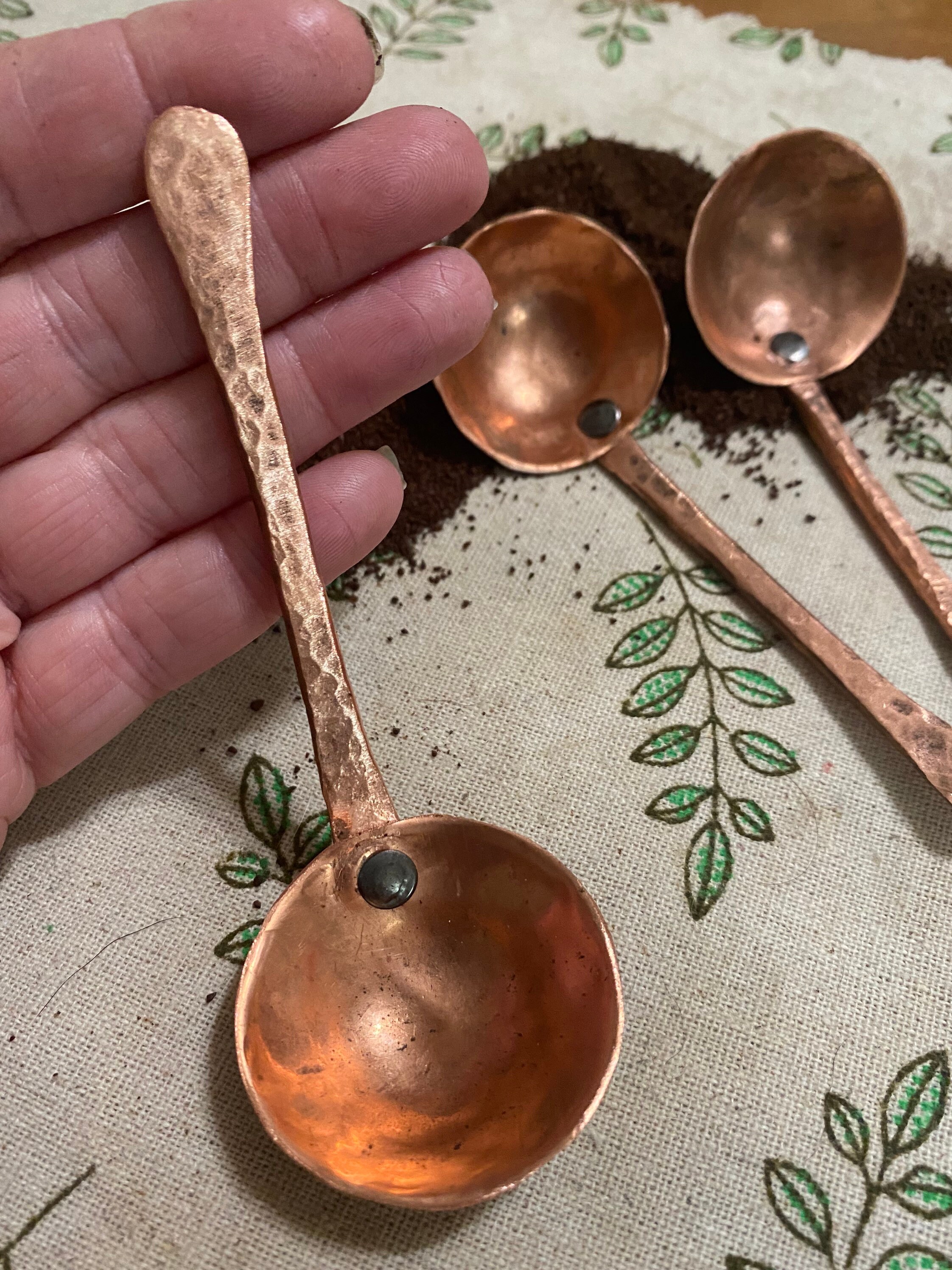 Coffee Scoop Pure Recycled Copper Coffee Scoop Etsy