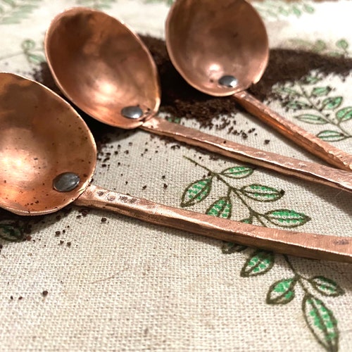 Coffee Scoop Pure Recycled Copper Coffee Scoop Etsy