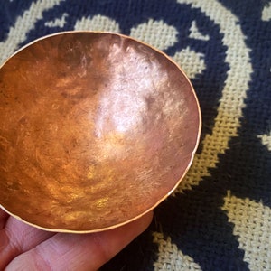 Pure Copper Bowl, Altar Bowl, Handmade Copper, Ring Dish, Offering Bowl