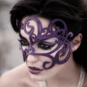 Swirly Leather Mask (choose color)