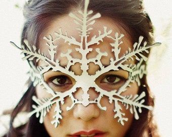 Snowflake Leather Mask (choose color)