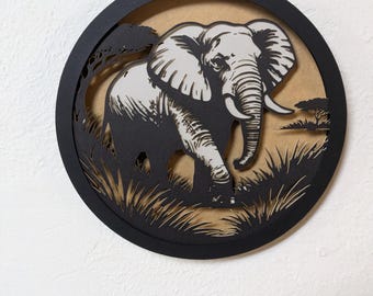 Dieser Artikel ist Umgezogen! Siehe Link unten !! Elefant: Scherenschnitt Kunst