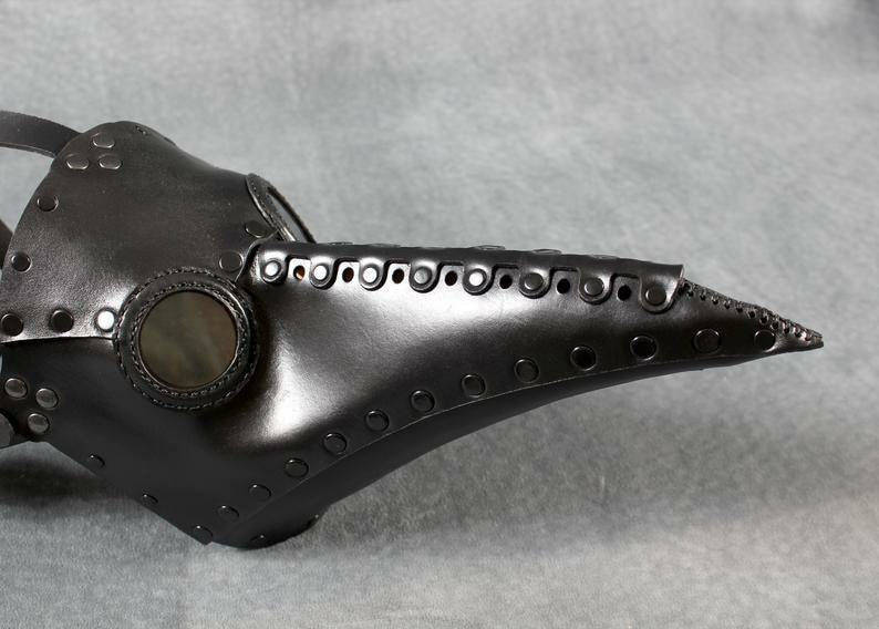 Schnabel Plague Doctor Mask in Leather choose color image 2