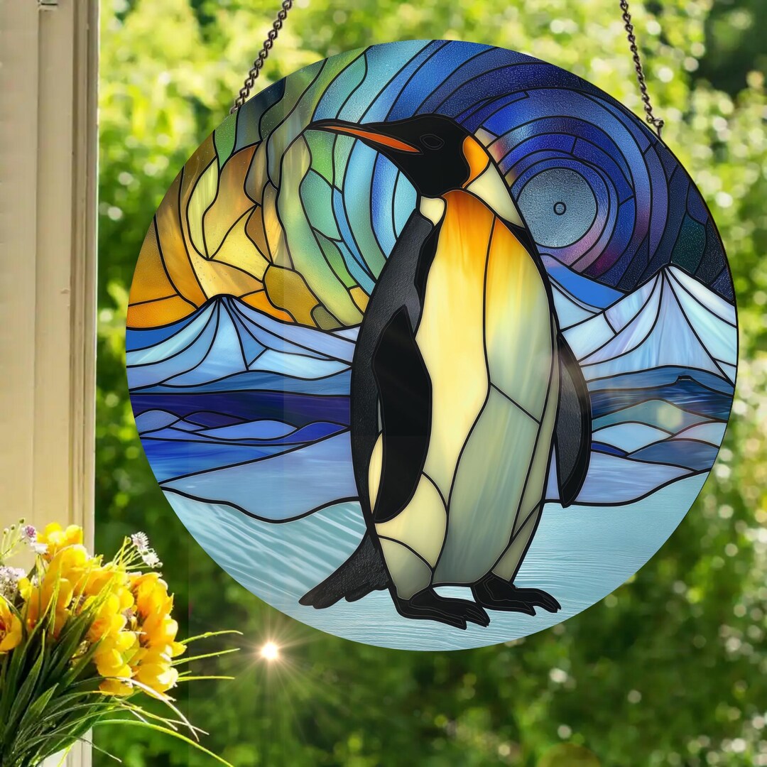 ユニコーンとオークの葉 ヴィンテージ ステンドグラス 天馬 白馬 タペストリー il_1080xN.6551340886_inyv.jpg