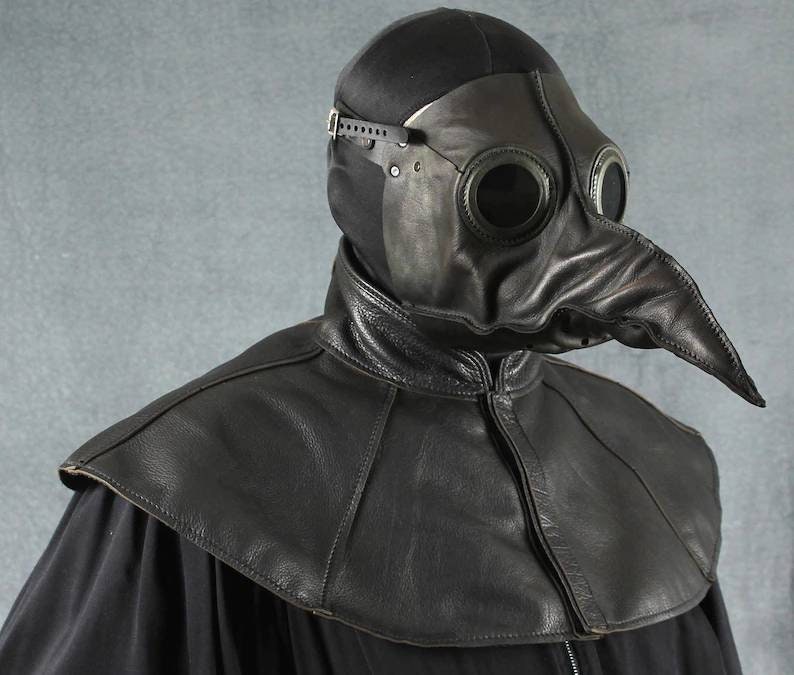 Plague Doctor Mantle, Capelette, Shoulder Cape choose color image 7