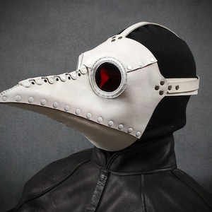 Bubonis Plague Doctor Mask  in White